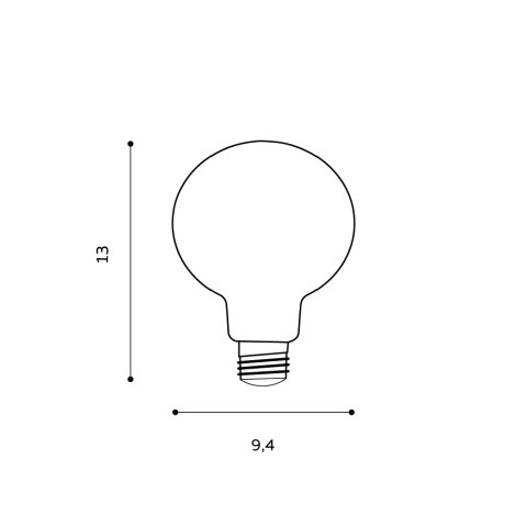 AZZARDO LED 15W E27 GLOBE LL127151 Azzardo AZ1081 Żarówka WHITE  2