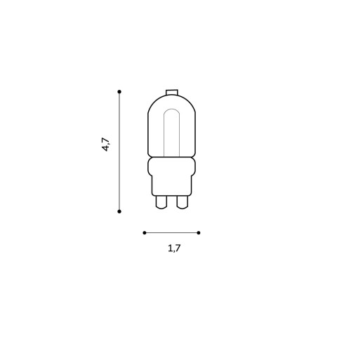 AZZARDO LED 2,5W G9 LL109251 Azzardo AZ1377 Żarówka WHITE  2