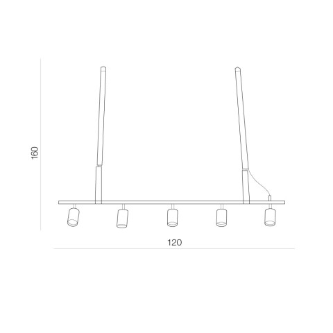 BIRAM BLACK/CHROME Azzardo AZ2638 Lampa wisząca BLACK / CHROME 