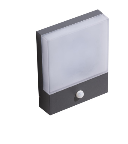 CIVITA SENSOR DGR Azzardo AZ4360 Kinkiet DARK GREY zewnętrzny ciemnio szary z czujnikiem ruchu