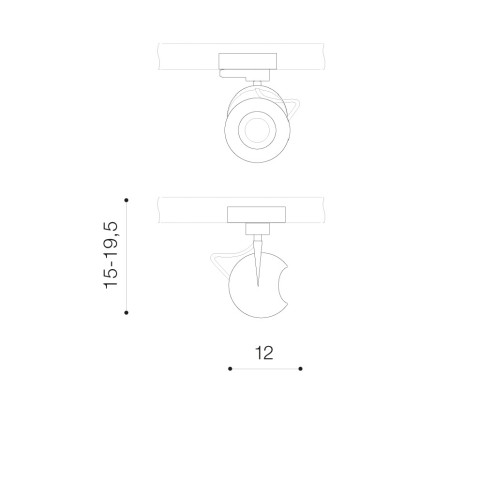 GULIA TRACK 3LINE GU10 BLACK Azzardo AZ4710 TRACK LAMP / Lampa sufitowa BLACK  2