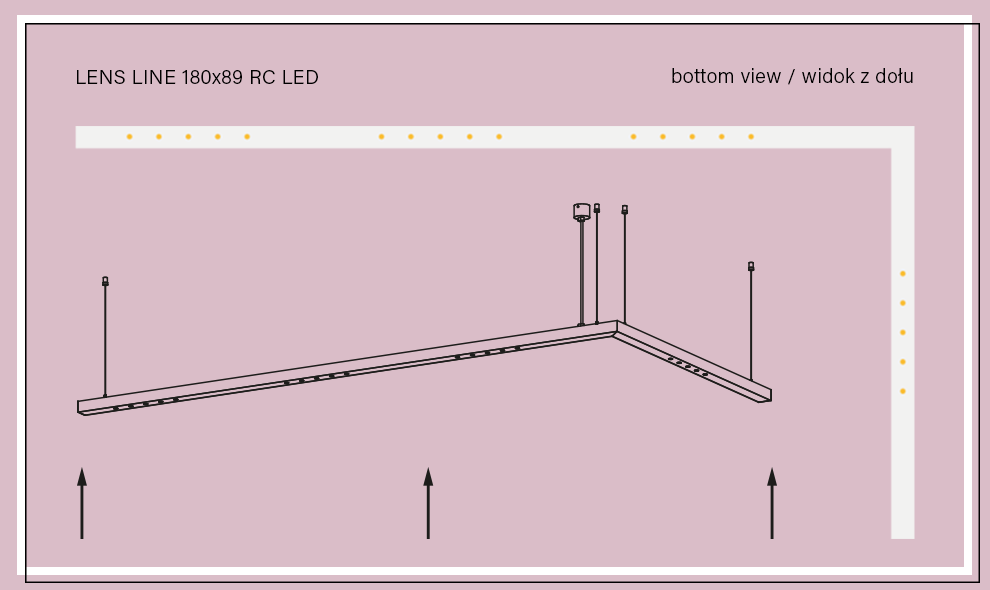 LENS LINE 180x89 RC LED zwieszany